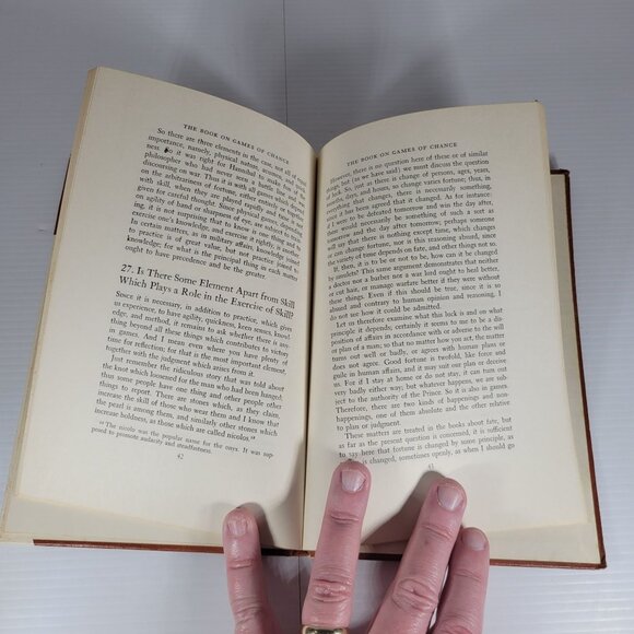 Gerolamo Cardano The Book on Games of Chance 1961 Holt Gould Wilks Gambling Odds - Picture 7 of 9